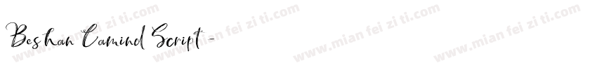 Beshan Camind Script字体转换